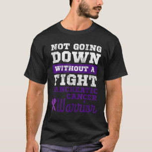 膵臓がんとの闘いなしには倒れない Tシャツ