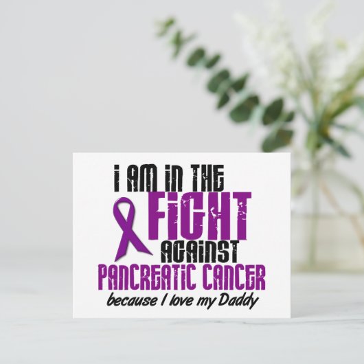 膵臓がんのパパとの闘いで ポストカード (スタンド正面)