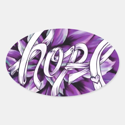 膵臓がんフローラ希望製品 楕円形シール (正面)