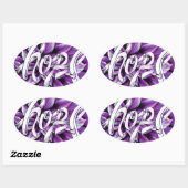 膵臓がんフローラ希望製品 楕円形シール (シート)