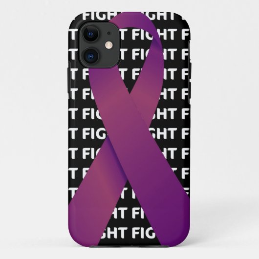 膵臓がんリボン Case-Mate iPhoneケース (裏面)