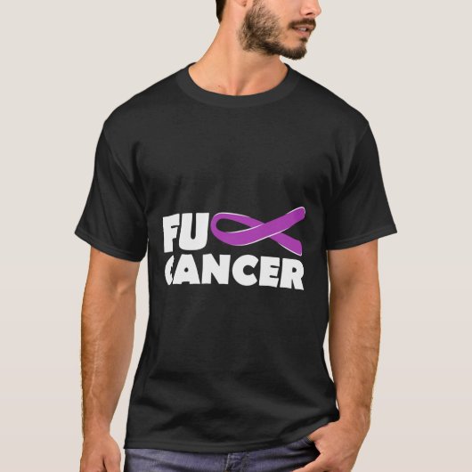 膵臓がんリボン Tシャツ (正面)