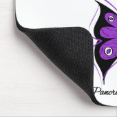 膵臓がん信仰バタフライリボン マウスパッド (コーナー)