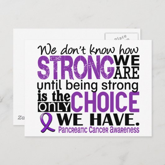 膵臓がん我々の強さ ポストカード (正面/裏面)