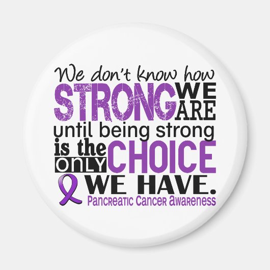 膵臓がん我々の強さ マグネット (正面)