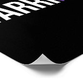 膵臓がん撲滅がんリボン4 ポスター (角)