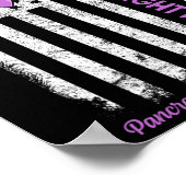 膵臓がん死の旗を独り立てでは戦えない ポスター (角)