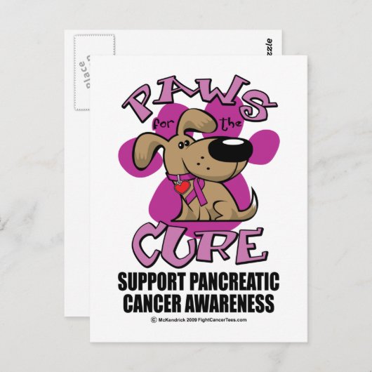 膵臓がん治療の手 ポストカード (正面/裏面)