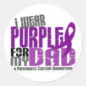 膵臓がん私の衣服のための紫6.2 ラウンドシール (正面)
