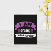 膵臓がん私は強い私は生存者1 カード (黄色い花)