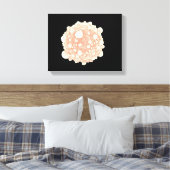 膵臓がん細胞の顕微鏡的見解 キャンバスプリント (インサイチュ (寝室))