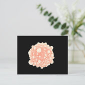 膵臓がん細胞の顕微鏡的見解 ポストカード (スタンド正面)