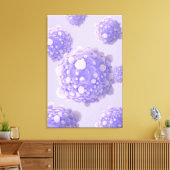 膵臓がん細胞の顕微鏡観察1 キャンバスプリント (インサイチュ (リビング))