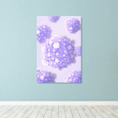 膵臓がん細胞の顕微鏡観察1 キャンバスプリント (インサイチュ (ウッドフロア))