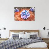 膵臓がん細胞の顕微鏡観察2 キャンバスプリント (インサイチュ (寝室))