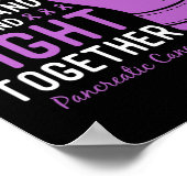 膵臓がん認識度による家族支援との闘い ポスター (角)