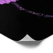 膵臓がん認識度ひまわり紫 ポスター (角)