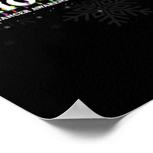 膵臓がん認識度クリスマスの願い ポスター (角)