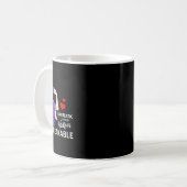 膵臓がん認識度戦士Unbreakable Wo コーヒーマグカップ (正面左)