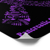 膵臓がん認識度月紫綬章 ポスター (角)