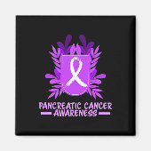 膵臓がん認識度月紫綬褒章 マグネット (正面)