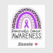 膵臓がん認識度紫綬章 シール (シート)