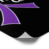 膵臓がん認識度紫綬章 ポスター (角)