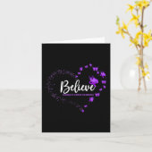 膵臓がん認識度蝶信じ類 カード (黄色い花)