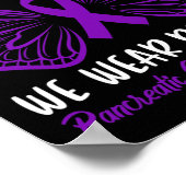 膵臓がん認識度11月We衣服P ポスター (角)