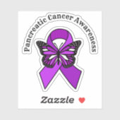 膵臓がん認識度 |蝶 シール (シート)