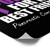 膵臓がん認識度I衣服紫B ポスター (角)