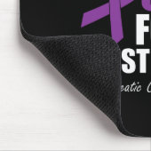 膵臓がん認識度I衣服紫B マウスパッド (コーナー)