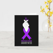 膵臓がん認識度Kpopフィンガーハート カード (黄色い花)