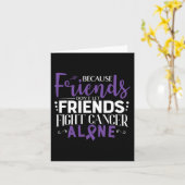 膵臓がん、がんリボンとの闘い カード (黄色い花)