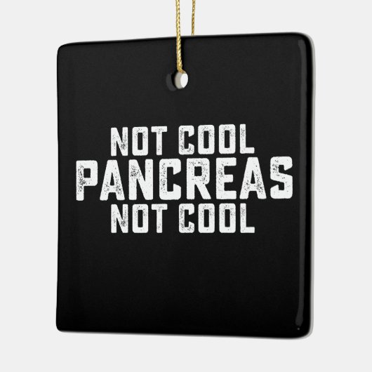 膵臓クール以外のクール糖尿病1 2 セラミックオーナメント (左)