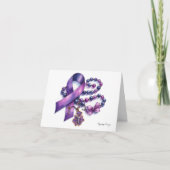 膵臓パーソナライズされたがん祈りの言葉数珠 カード (正面)