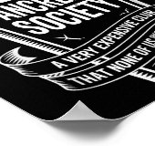 膵臓死の会Tシャツ 棺桶クラブ 糖尿病A ポスター (角)