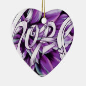 膵臓癌の希望のオーナメント セラミックオーナメント (右)