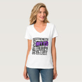 膵臓癌の生存者の挑戦それ Tシャツ (正面フル)