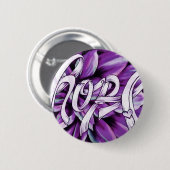 膵臓癌の花の希望プロダクト 缶バッジ (正面&裏面)