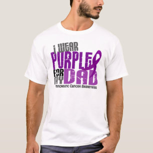 膵臓癌私は私のパパ6.2のための紫色を身に着けています Tシャツ