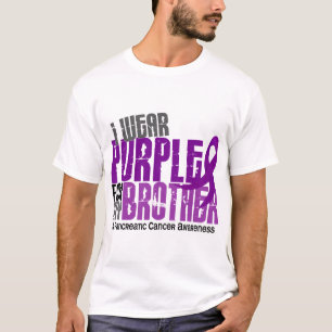 膵臓癌私は私の兄弟6.2のための紫色を身に着けています Tシャツ
