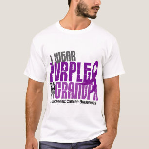 膵臓癌私は私の祖父6.2のための紫色を身に着けています Tシャツ
