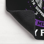 膵臓癌B父のパパの紫色 マウスパッド (コーナー)