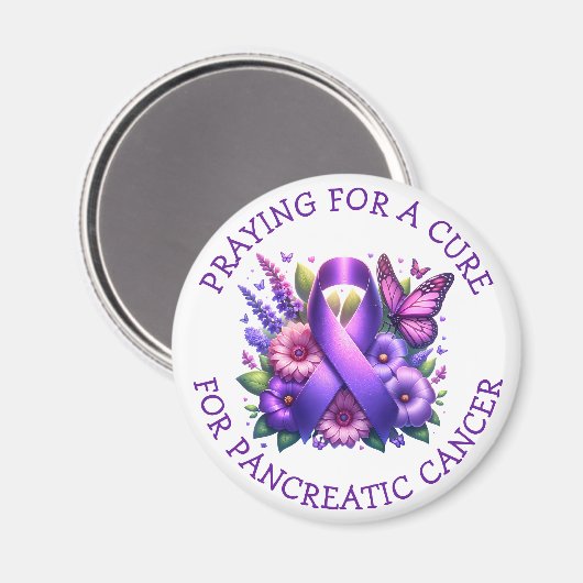 膵臓祈がんの治癒に向けて マグネット (正面/裏面)