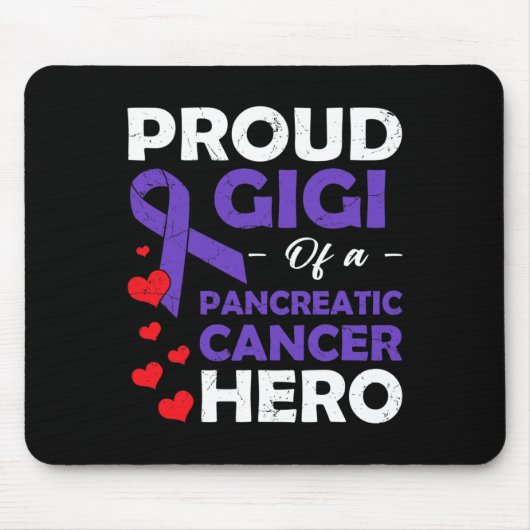 膵臓誇りを持った癌の英雄の戦士のSupのGigi マウスパッド (正面)