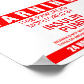 膵臓警告ポスター ポスター (角)