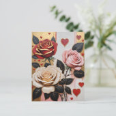 膿性ハートとバラ シーズンポストカード (スタンド正面)