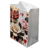 膿性ハートとバラ ミディアムペーパーバッグ (裏面アングル)