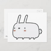 臆病なウサギ ポストカード (正面/裏面)